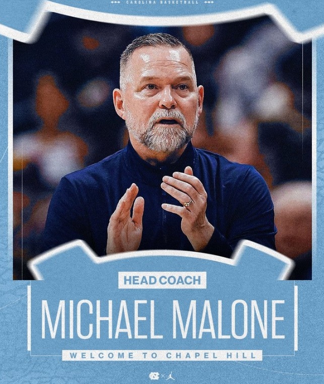 开云体育中国-6年5000万！北卡大学男篮官宣：正式聘用迈克·马龙担任主教练